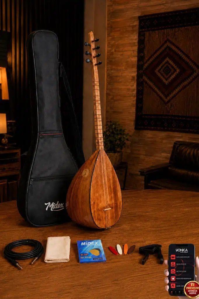 Yonka B-143K Kısa Sap Dut Ağacı Gövde Kaliteli Gürgen Sap Saz Bağlama Seti