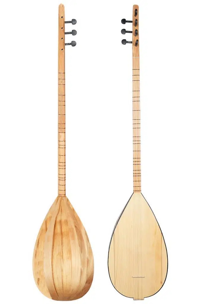 Yonka B-144U Uzun Sap Açık Karaağaç Kaliteli Gürgen Sap Saz Bağlama Seti