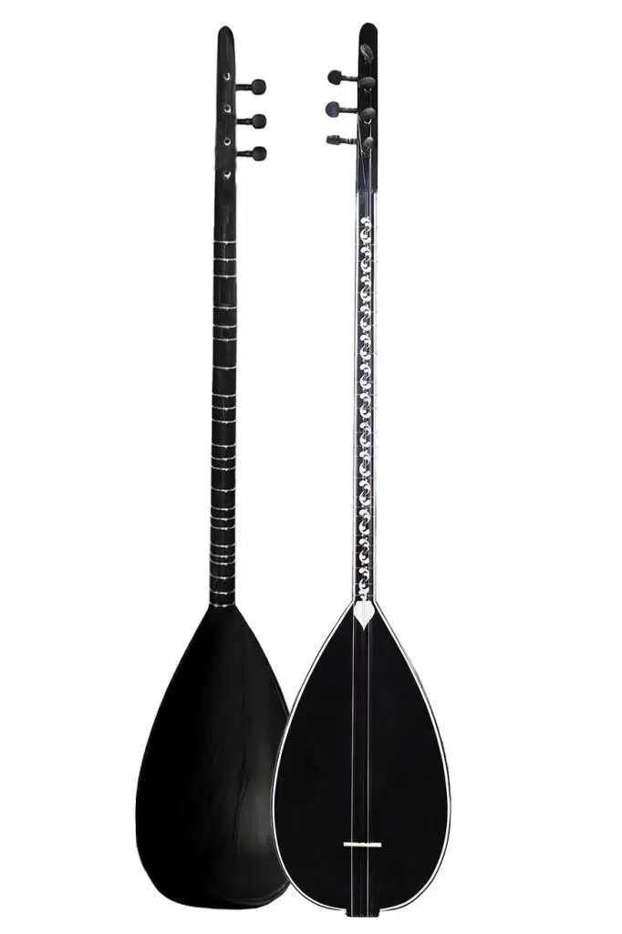 Yonka B-145U Uzun Sap Ceviz Ağacı Siyah Kaliteli Gürgen Sap Saz Bağlama Seti