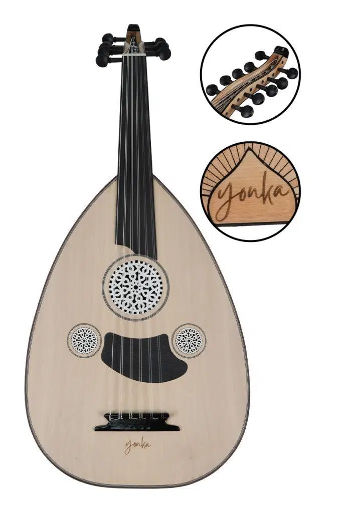 Yonka UD-10K Kelebek Ağacı Ud Abanoz Klavye EL Yapımı Yüksek Kaliteli Ud