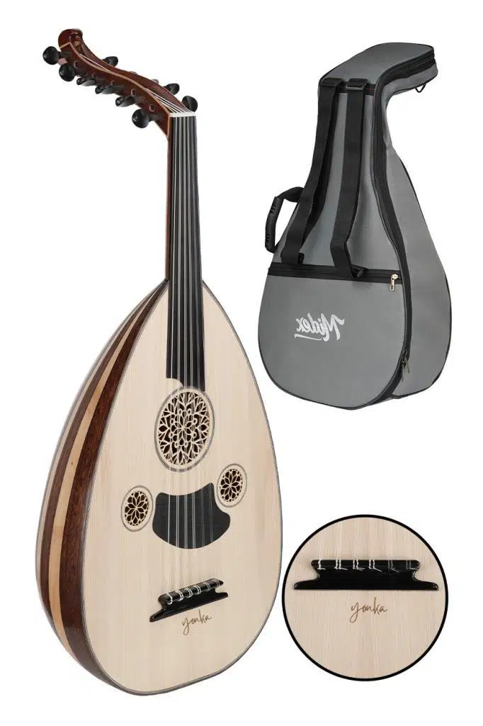 Yonka UD-10KM Kelebek ve Maun Ağacı Ud Abanoz Klavye EL Yapımı Yüksek Kaliteli Ud