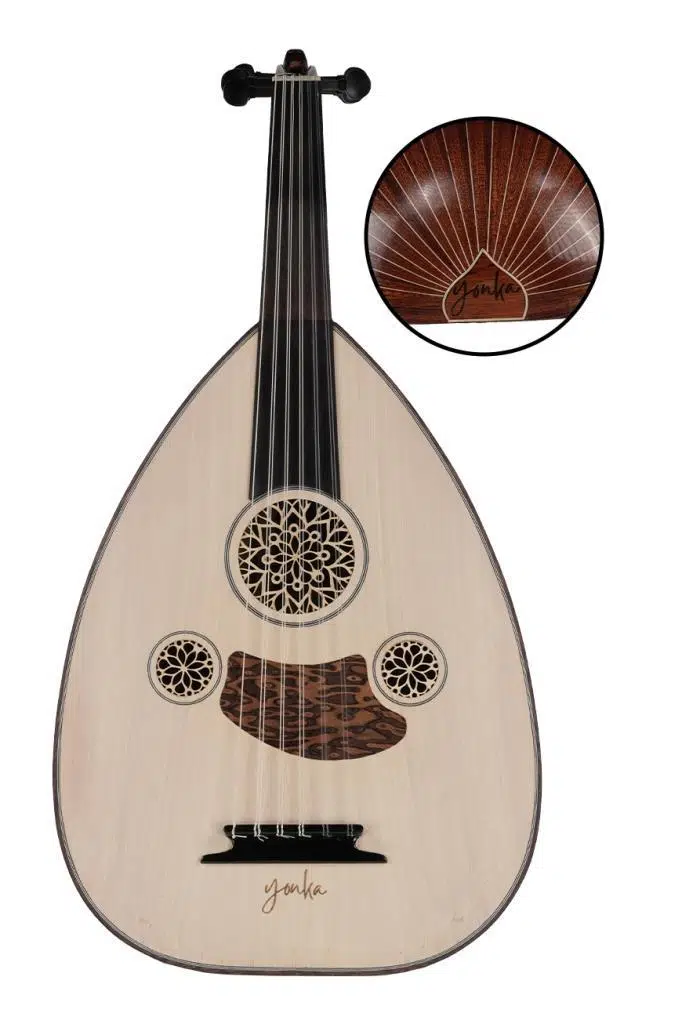 Yonka UD-10M Maun Ağacı Ud Abanoz Klavye EL Yapımı Yüksek Kaliteli Ud