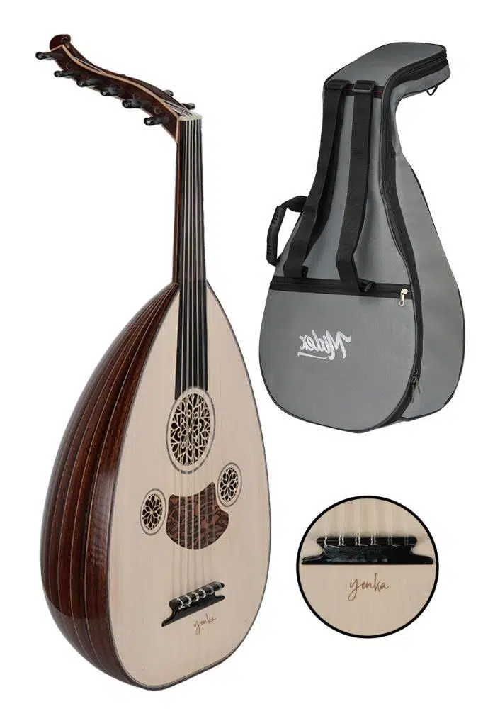 Yonka UD-10M Maun Ağacı Ud Abanoz Klavye EL Yapımı Yüksek Kaliteli Ud